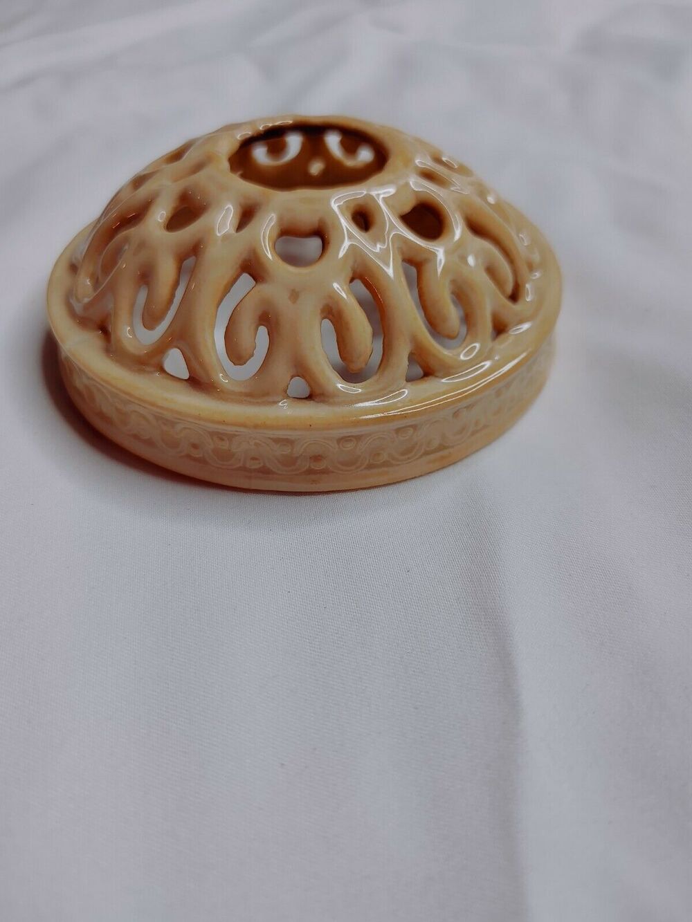 Yankee Candle Candle Topper ring, cream, medium candle